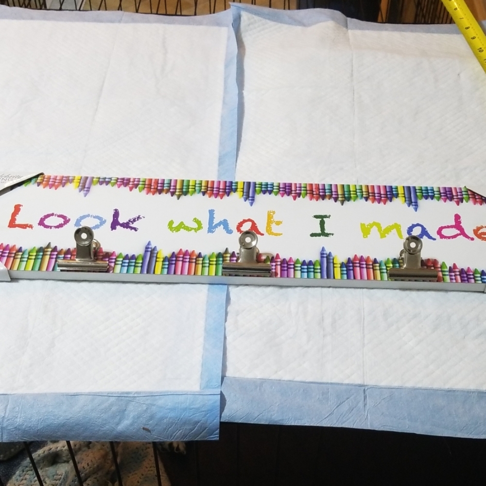 Crayon wall hanging